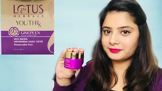 Lotus Herbals YouthRx Anti Ageing Nourishing Night Creme - 50g | AMAZING RESULTS | HONEST REVIEW