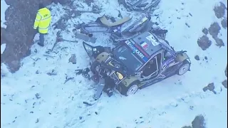 Adrien Fourmaux Accident in WRC Monte-Carlo 2022 / Ford Puma Rally 1 #accident #crash #wrc #rally