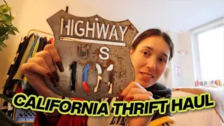 California thrift haul! (street signs, miniatures, paintings)