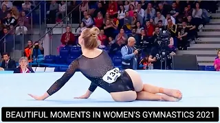 BEAUTIFUL MOMENTS IN WOMEN'S GYMNASTICS 2021 #shorts #entertainment #athlete #gymnastics