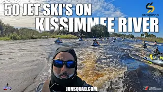50 Jet Ski's riding on the Kissimmee River