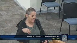 Finance & Budget Committee Meeting 5-14-2024