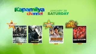 Kapamilya Channel: KB Family Weekend, Kapamilya Action Sabado & Super Kapamilya Blockbusters Jan 29