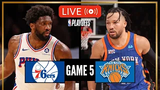 NBA LIVE! 76ERS vs KNICKS GAME 5 | 2024 NBA PLAYOFFS | May 1, 2024 | NBA 2K24