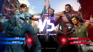 Marvel vs Capcom Infinite: Arcade Mode (Chun Li & Nemesis w/ various Stones)