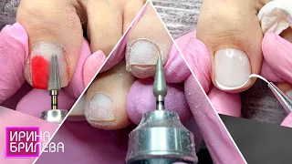 Pedicure 🌸 Treatment of toes 🌸 We coat nails with gel polish 🌸 Irina Brilyova (English SUBTITLES)