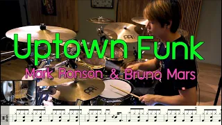 Uptown Funk - Mark Ronson ft. Bruno Mars [Drum Cover : สอนกลอง ]