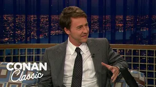 Edward Norton On "Late Night With Conan O'Brien" 10/17/08 | Late Night with Conan O’Brien