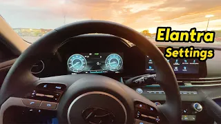 2023 Elantra Settings Explained: Screen Layout and Buttons Walk Through