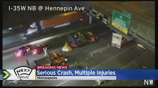 NEXT Drive: 2 crashes close lanes on I-35W in Mpls., at least 1 dead