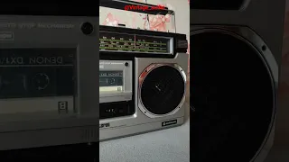 HITACHI TRK8010K тест на запись, аудиокассета DENON DX/1. Vintage audio in Ukraine.