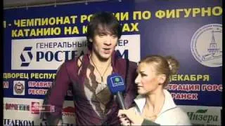 Tatiana VOLOSOZHAR - Maxim TRANKOV interview after SP Rus_Nats 2011