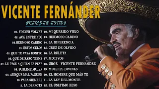 VICENTE FERNANDEZ MEJORES CANCIONES - VICENTE FERNANDEZ 20 GRANDES ÉXITOS MIX