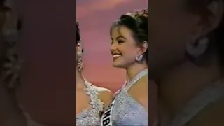 First Runner up #missuniverse #1994 #colombia  Carolina Gómez #crowningmoment  #shorts