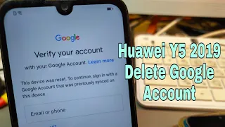 Huawei Y5 2019 /AMN-LX9/. Remove Google Account, Bypass FRP. Unlocktool One Click.