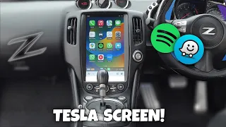 Tesla-Style Screen in a Nissan 370Z! [FULL BREAKDOWN + INSTALL]