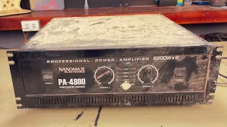 Restoration Professional Power Amplifer PA-4800 // Restore 2 Chanel System Capacity 2200W + 2200W