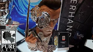 The Terminator 2 T-1000 Art Mask and Liquid Metal Art Mask Exclusive Editions by PureArts