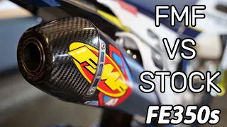 FMF vs Stock Exhaust, Husqvarna FE350s