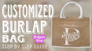 Customized Burlap Bag As Easy As 123