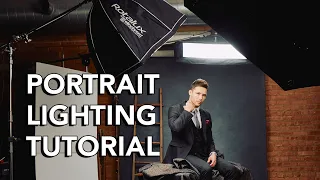 Portrait lighting tutorial with three point lighting- four looks from my photoshoot with Justin