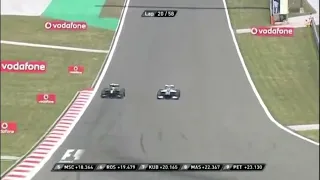 Rubens Barrichello overtake on Jarno Trulli Turkish GP 2010