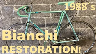 1988’s Altes und Seltenes Rennrad Bianchi specialissima - Restauration/ Demontage ! Part 1