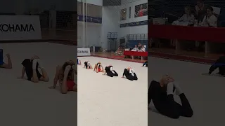 Қызымның алғашқы гимнастикадан упражнениесі