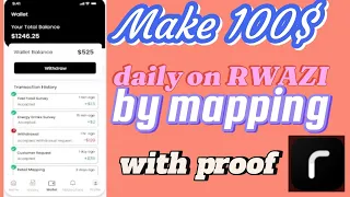 How RWAZI app work's, make 100$ per day, with proof.