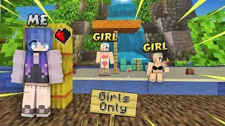 I Secretly Joined GIRLS ONLY Server as GIRL in Minecraft!