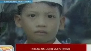 UB: 2 bata, nalunod sa fishpond sa Pangasinan