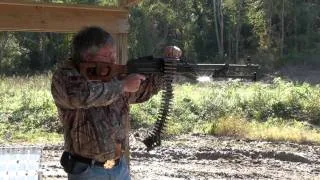 Russian PKM Machine Gun (Slow Motion)