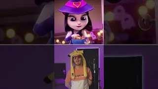 🎃🍬Halloween Talking Angela Voice Impressions 🕷️ #shorts