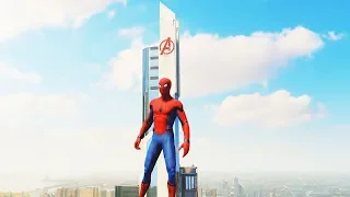 Spider-Man PS4 - Stark Suit Combat, Abilities & Avengers Tower Free Roam Gameplay