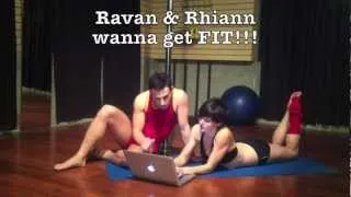 Train P3 Pushup Contest, Partner Plank Pole Pushup, Ravan & Rhiann