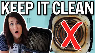 How to CLEAN Air Fryer & KEEP IT CLEAN! Stinky? New? Watch THIS!