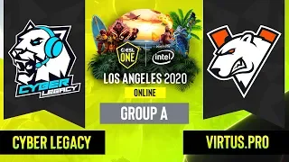 Dota2 - Virtus.pro vs. Cyber Legacy  - Game 1 - Group A - EU/CIS - ESL One Los Angeles