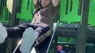 6ix9ine Security Push him in A Swing in New York Park