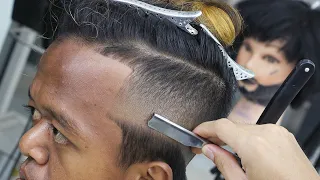 Basic Mens haircut || Step by Step Membuat Gradasi Untuk Pemula 2024 - Mide Fade