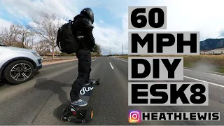 60 MPH DIY Fast Electric Skateboard - Heath Lewis - Esk8