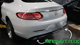 Mercedes Benz C300 (C205) w/ARMYTRIX EXHAUST & FI EXHAUST DOWNPIPE INSTALL