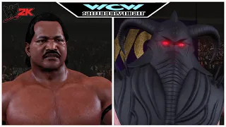 W2K / 2 Out Of 3 Falls Count Anywhere Match / Ron Simmons vs Vader