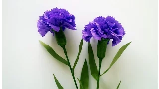 ABC TV | How To Make Carnation Flower From Crepe Paper - Craft Tutorial