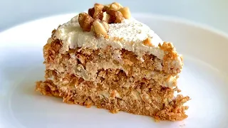 No flour! No-Bake Carrot Cake! No eggs, no sugar, no butter!