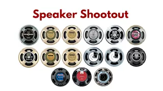 Massive Speaker Comparison Shootout - 17 Speakers -  High gain - 7 String - Celestion Eminence EV