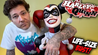 HARLEY QUINN Life-Size Bust by Sideshow! Statue Unboxing & Review