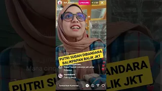 PUTRI ISNARI DIANTAR AZIS BALIK KE JAKARTA ❤️⁉️