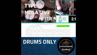 Type O Negative Nettie Drums Only (Play Along) by Praha Drums Official (40.c)