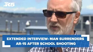 EXTENDED INTERVIEW: Man gives up AR-15 after school shooting in Texas