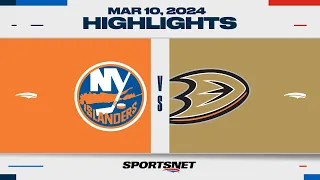 NHL Highlights | Islanders vs. Ducks - March 10, 2024